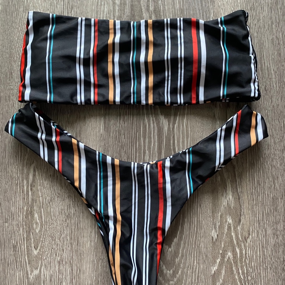Striped bikini